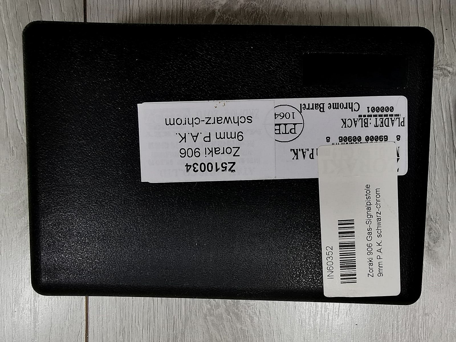 Zoraki 906 blank firing pistol 9mm black-chrome set offer. New goods!!