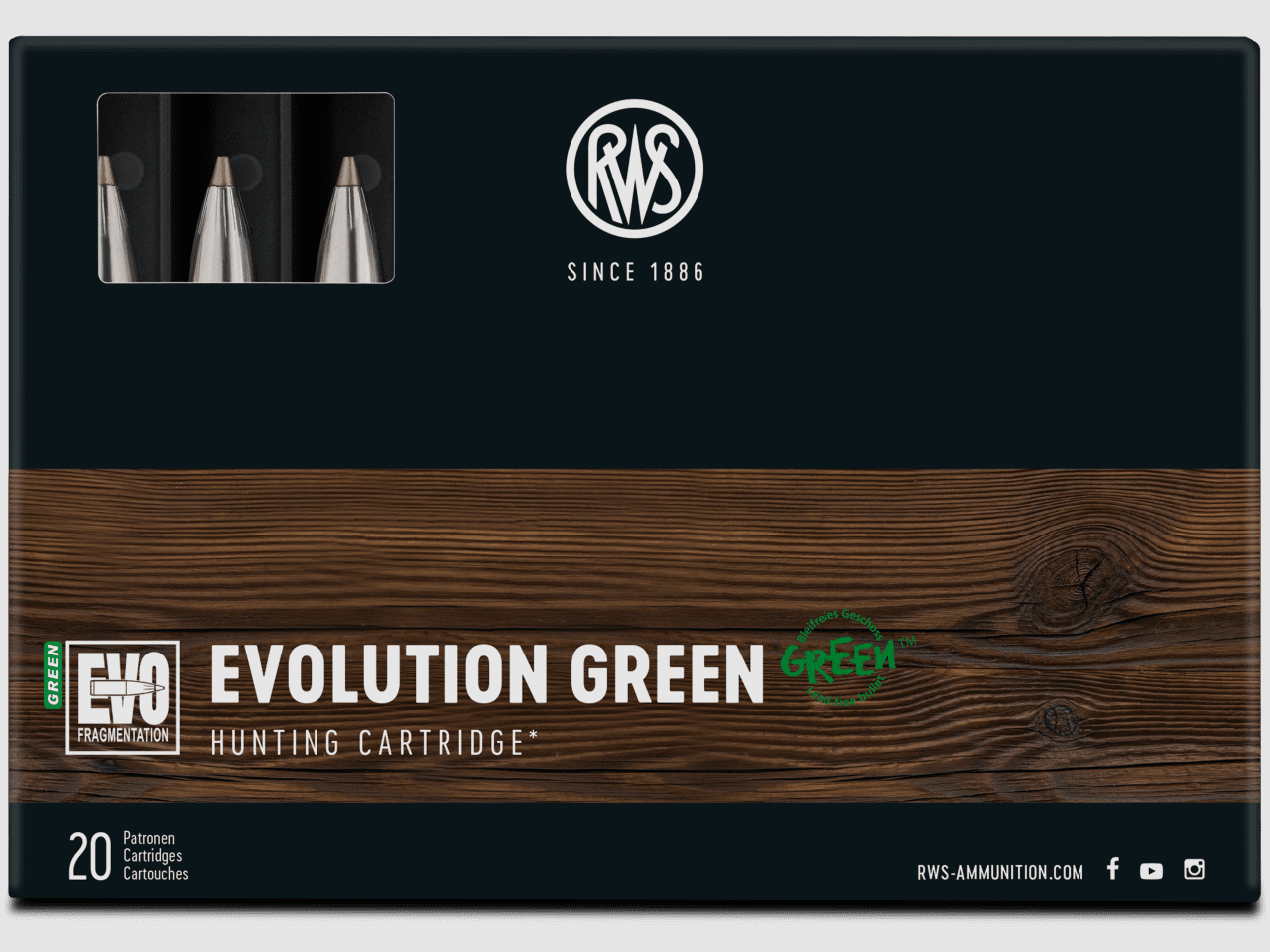 RWS 9,3x64 Evo Green 184 gr. - 20 Uds.