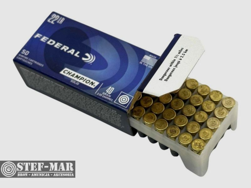 Federal Champion .22 Long Rifle, palla piena (50 pz.) [B10-2], immagine 3 di 4