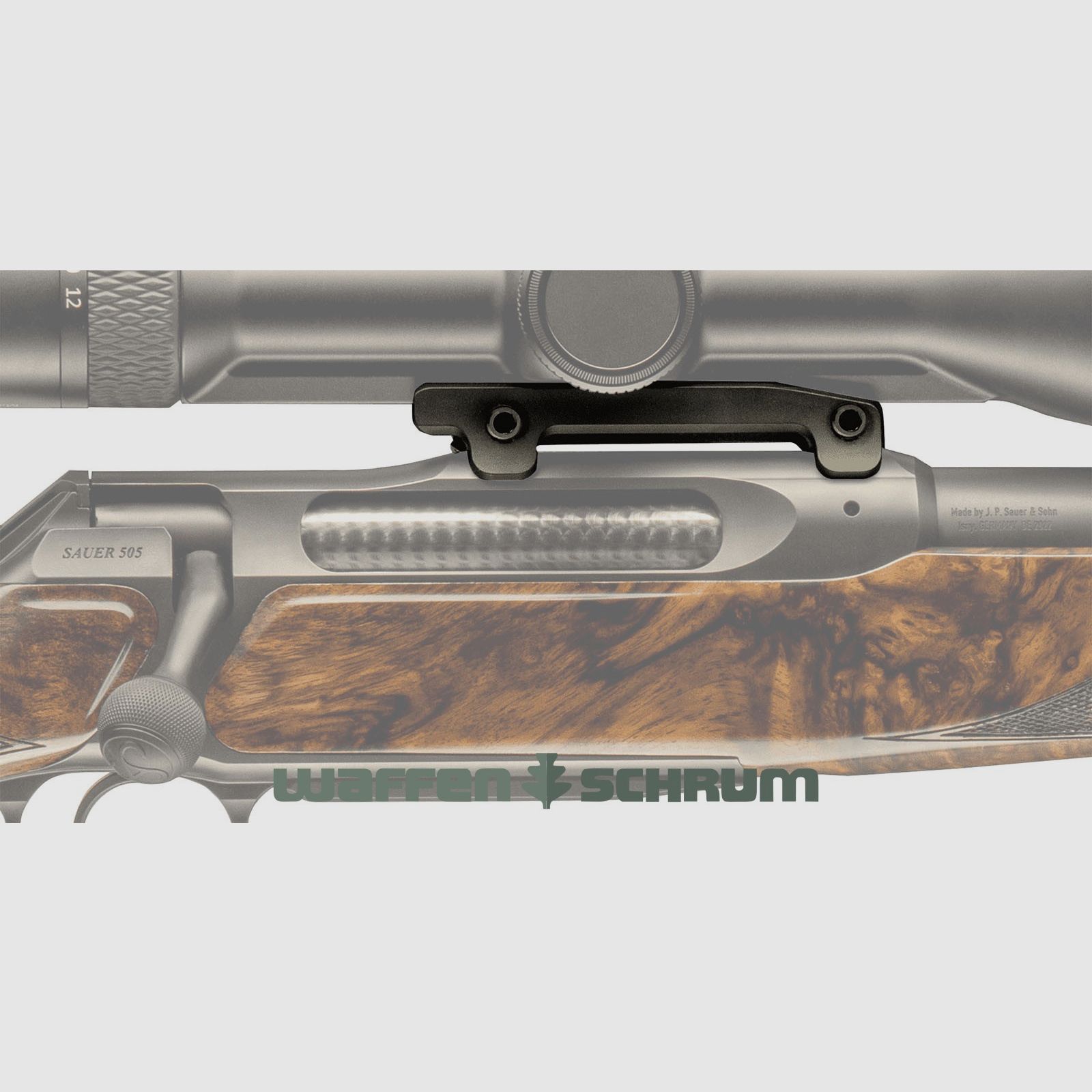 Sauer Sattelmontage 505 / Hohe Ausführung  für Zeiss ZM/VM Innenschiene / Bauhöhe 14,5mm