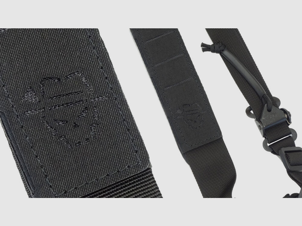 Oberland Arms AR15/M16 Oberland Arms OA 2-Punkt Modularriemen/Rifle Sling mit Lasercut Schulterpolster, schwarz