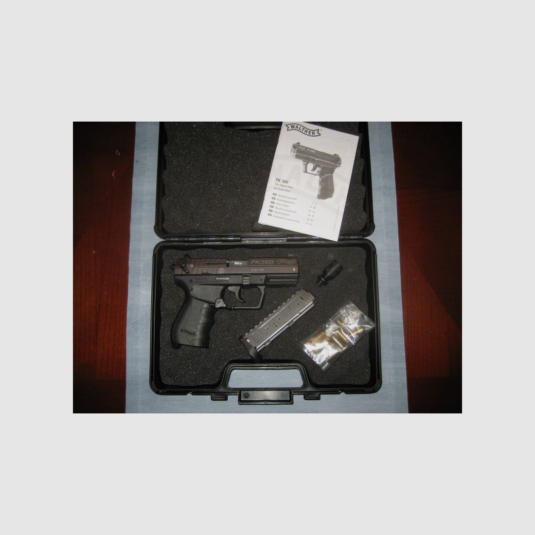 Walther PK 380, 9mmPAK, Stahlschlitten