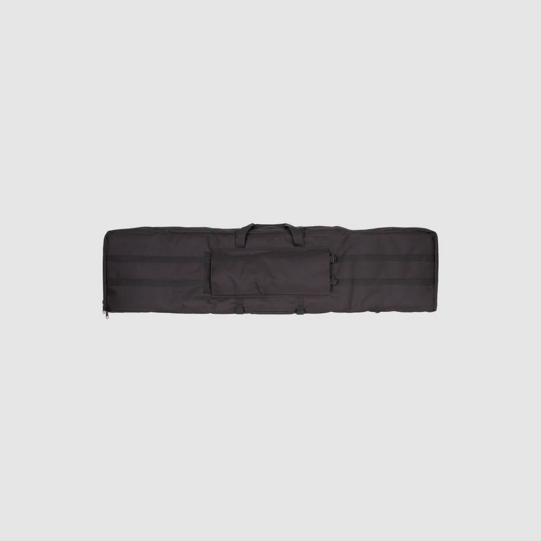 Rifle bag for 2 long guns up to 140cm, black, with divider and backpack straps