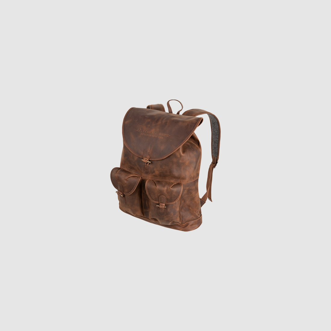 Sauer Leather Backpack Brown, afbeelding 2 van 3