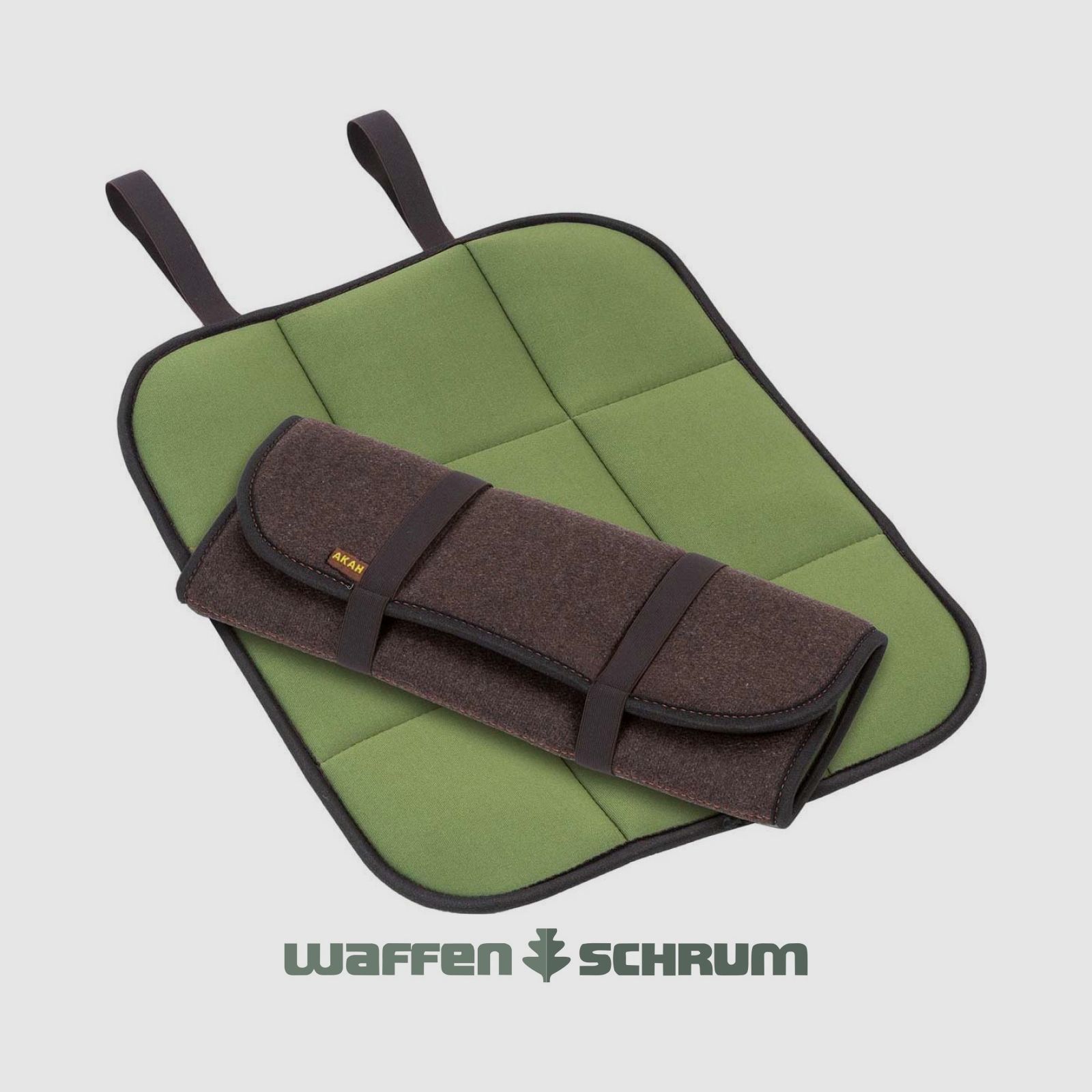 AKAH Faltbares Sitzkissen Loden mit Neopren