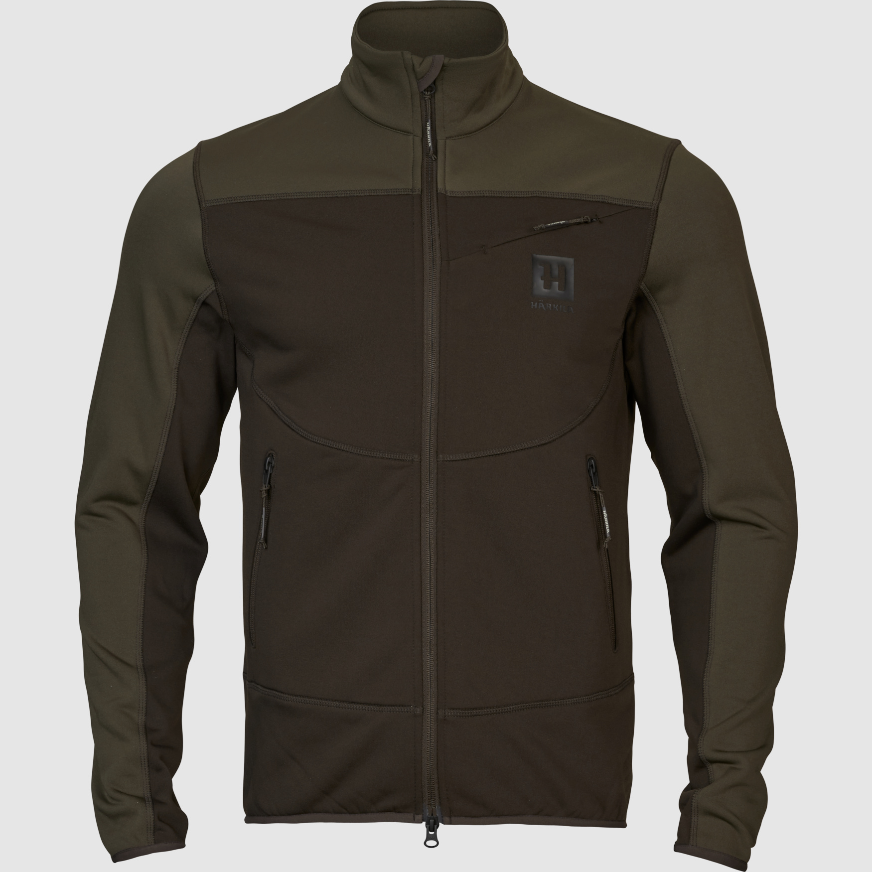Härkila Olaf Fleecejacke Herren Shadow Brown/Forest Night, XXL