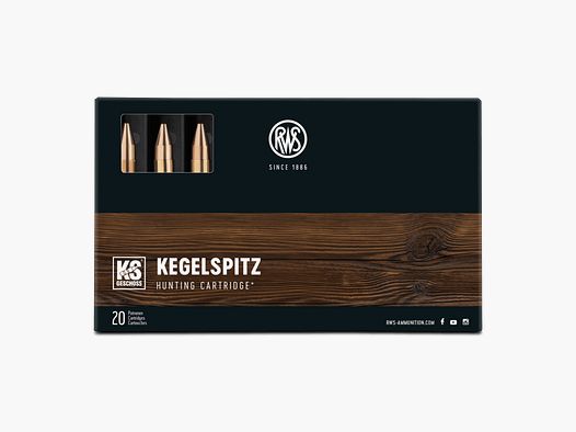 RWS 30-06 Kegelspitz 10,7 gr 165 grs Box mit 20 Stk
