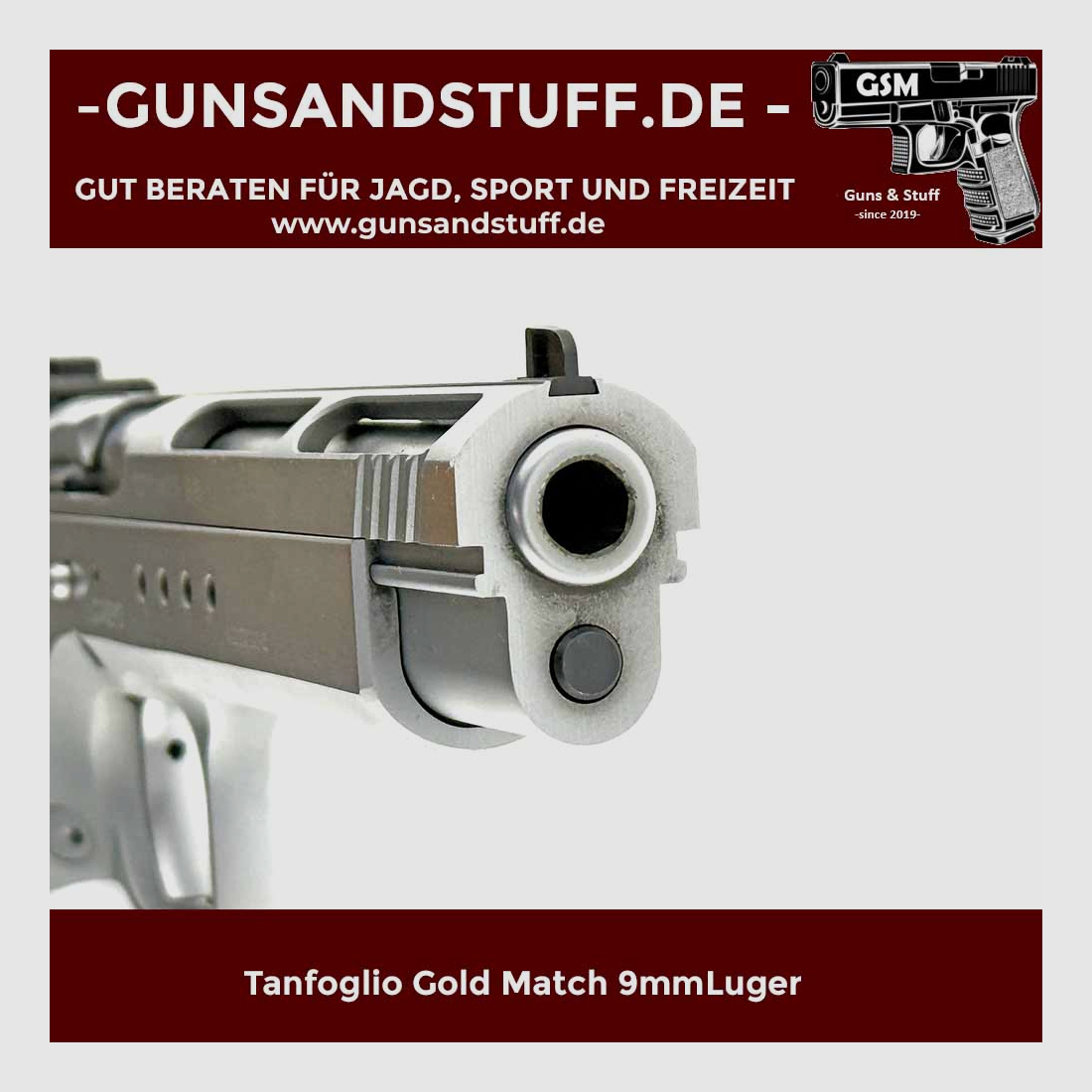 TANFOGLIO GOLD MATCH P19 9mm Luger