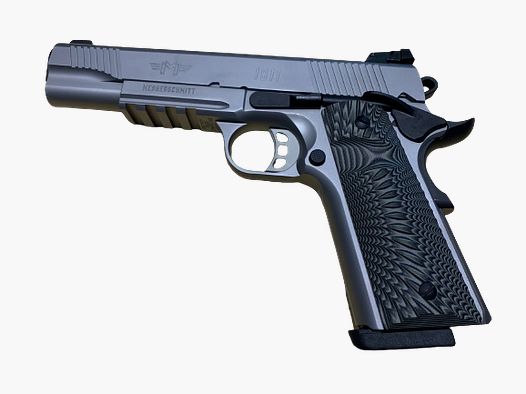 MESSERSCHMITT ME 1911 - 9MM LUGER - SILBER - LPA-VISIERUNG