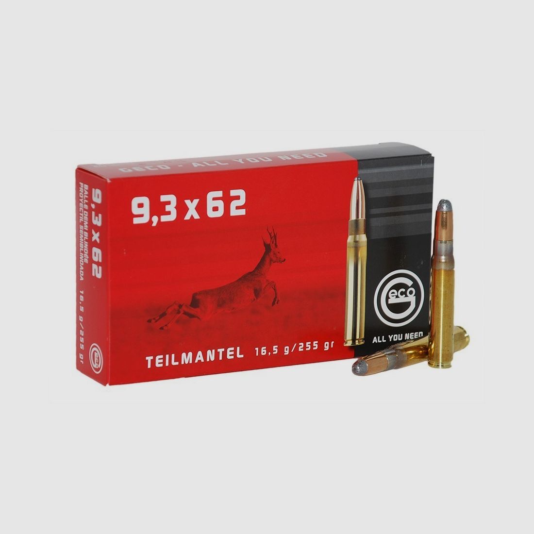Geco 9.3×62 SP 255 gr.