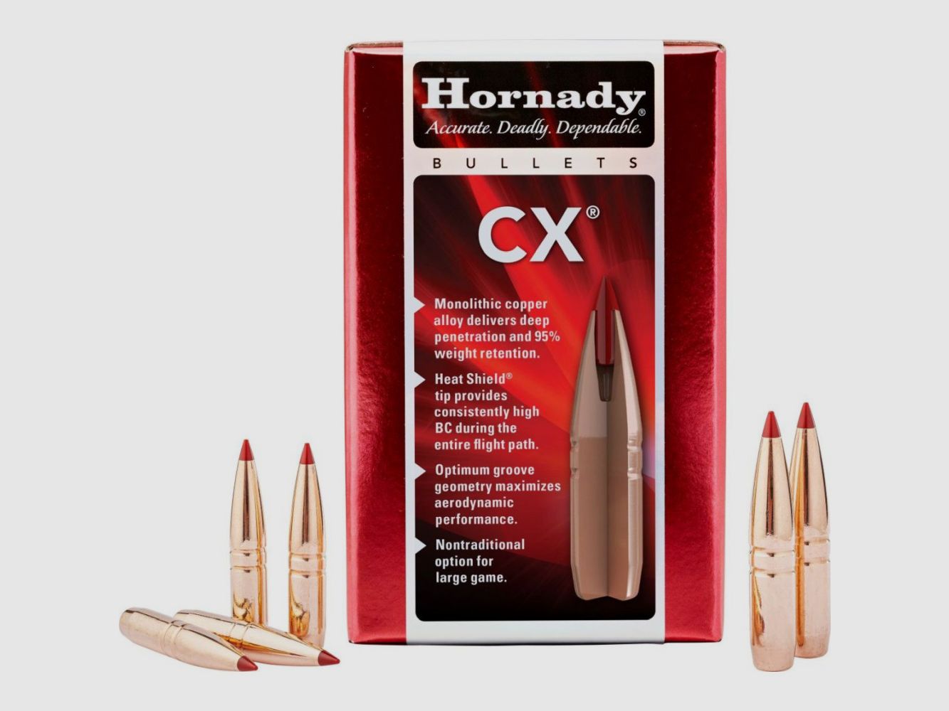 Hornady Geschoss 6.8 mm / .270 (.277) CX 6.5 g / 100 gr (50/1250)