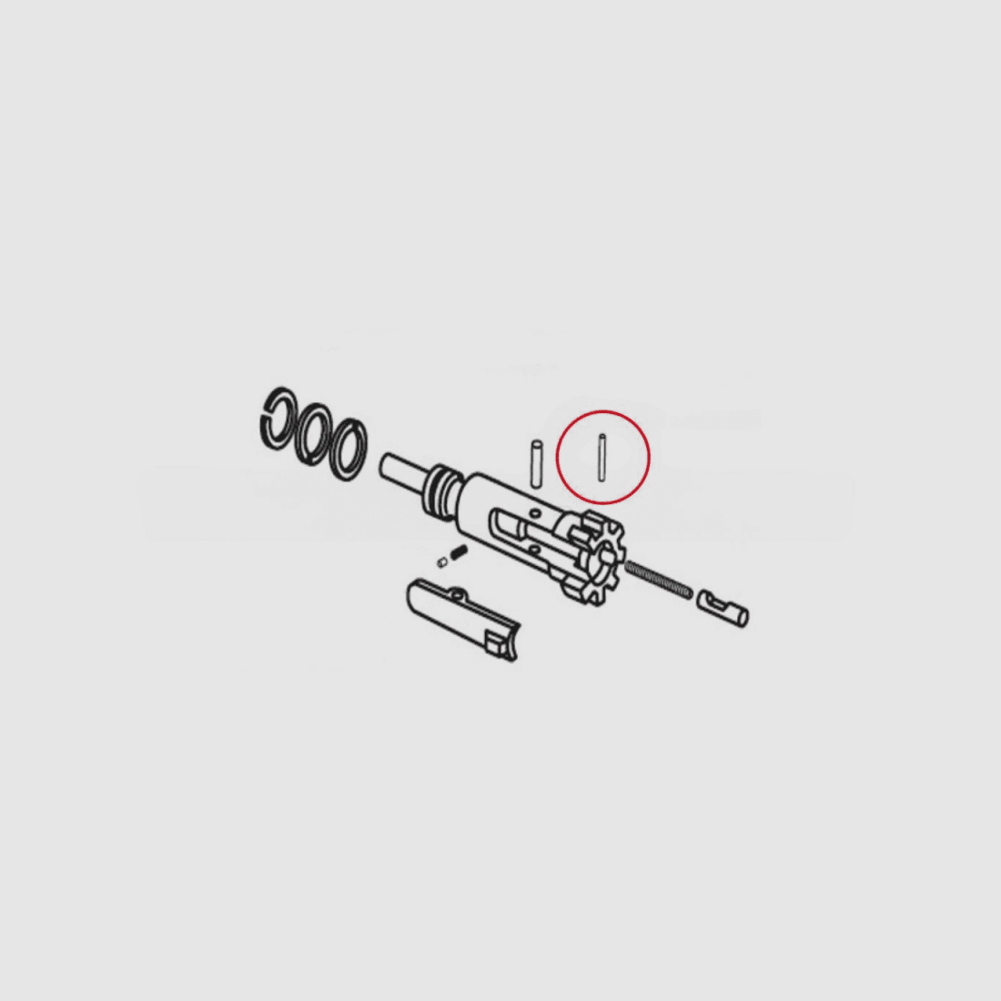 Buffer Retainer AR15 EEMANN TECH, immagine 2 di 2