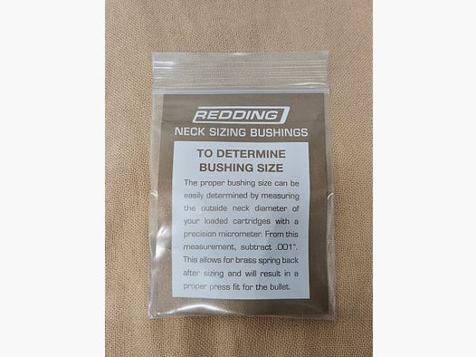Redding Bushing .247 Titannitride gecoat. Voor matrizen type "S" kalibreermatrijs, Art.-Nr.: 76247