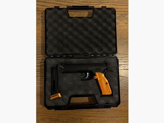 ASG CZ Shadow 2 Orange Komplettset | IPSC / Action Air | 6 cargadores + funda Alpha