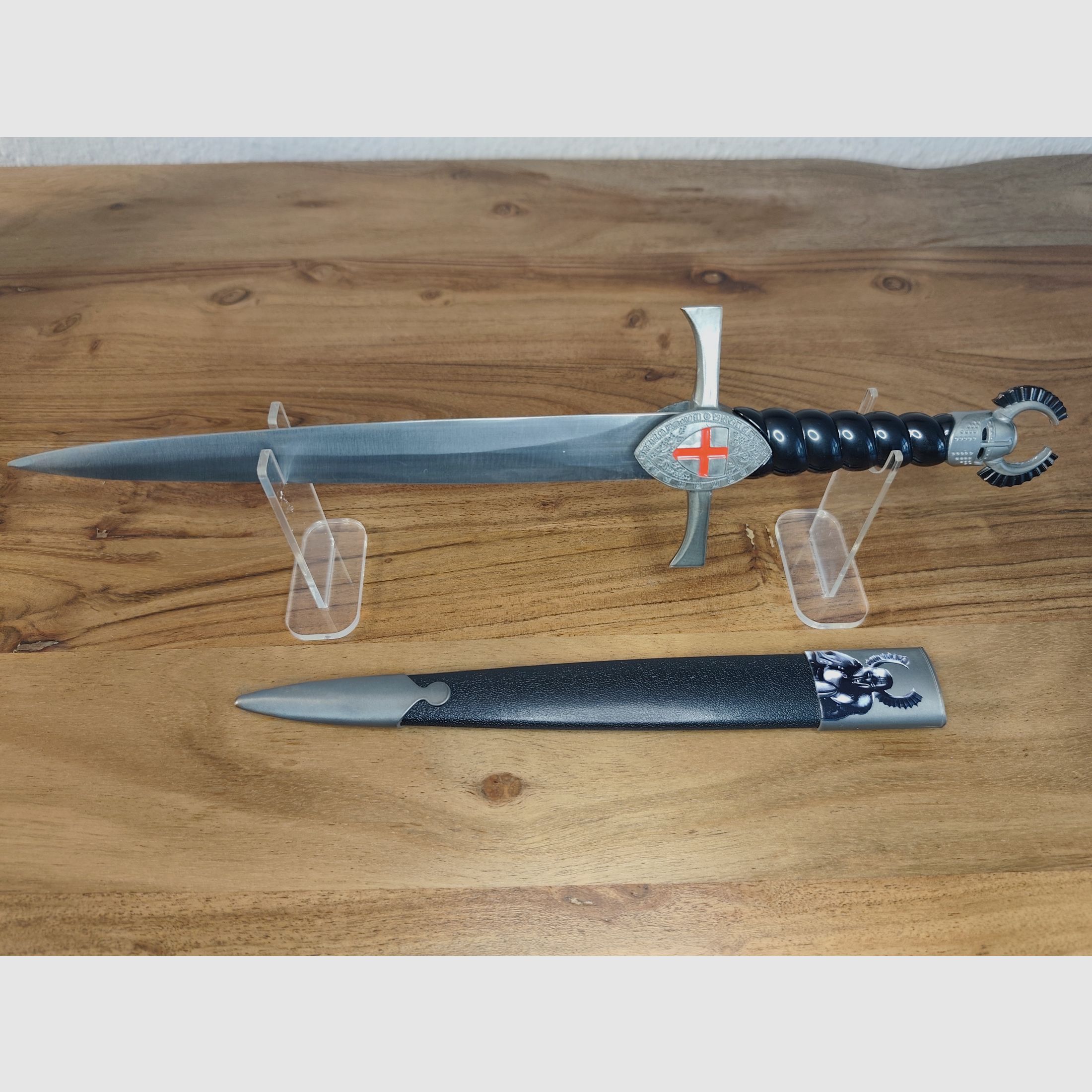Kreuzritter Dekodolch Stahl mit Scheide 40cm 