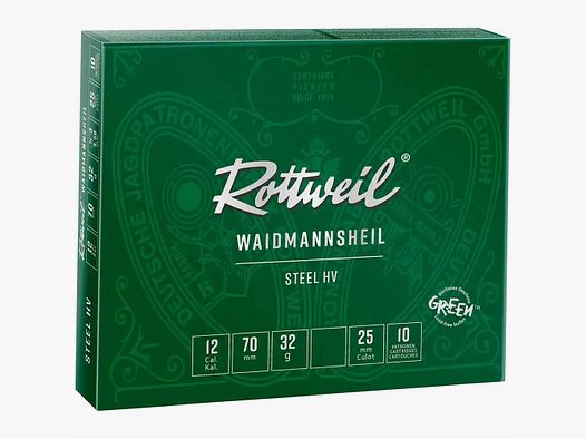 Rottweil Waidmannsheil Steel HV 12/70 3,25 mm - 32 g