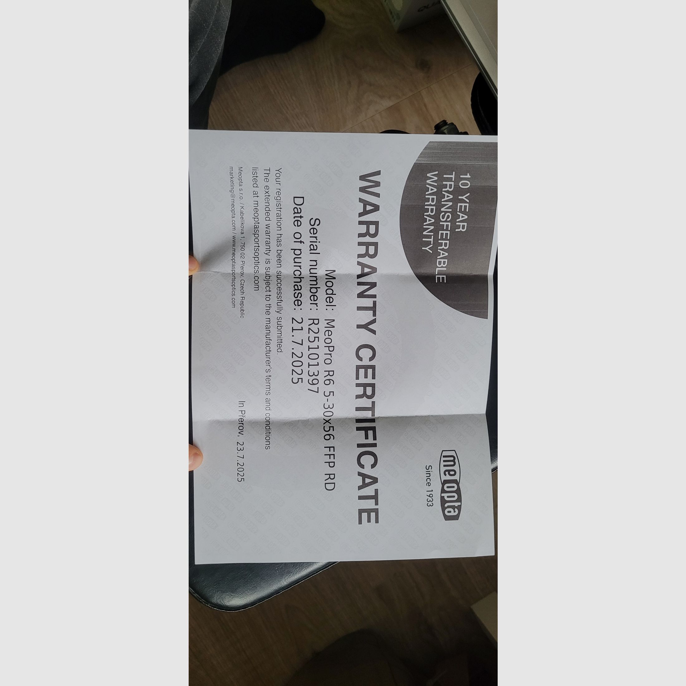 Meopta Meopro R6 5-30x56 FFP Mrad RD