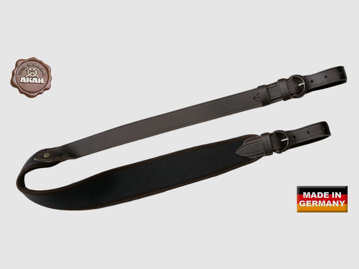 AKAH Gewehrriemen Rindfettleder mit Neopren