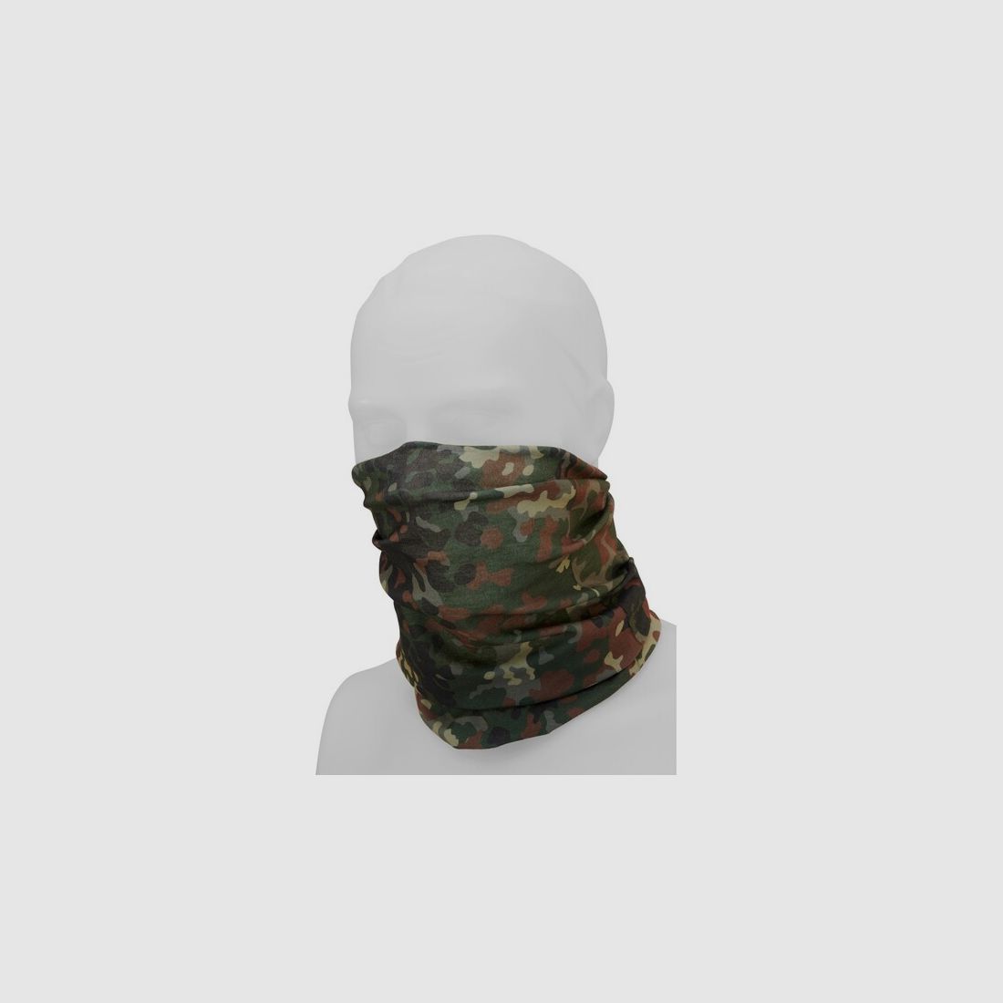 Multifunktionstuch (Schlauchschal / Balaclava) für Mund, Gesicht, Hals -Einheitsgröße- BW Flecktarn