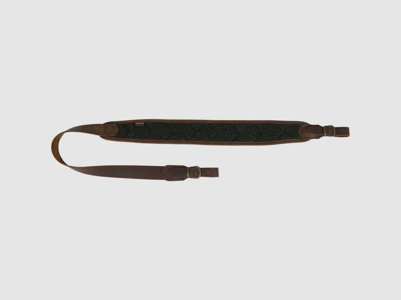 AKAH Rifle Sling Buffalo Ranger Leather with Quilted Padding