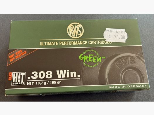 RWS Jagdpatronen HIT .308 WIN