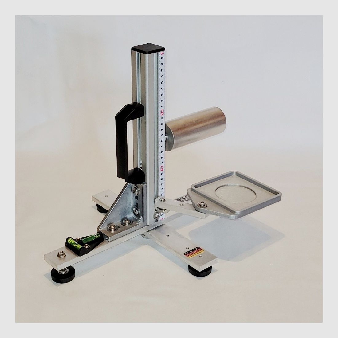 KGF Auflagestativ - Auflageständer Alu X-300-Ultimate klappbar mit Buchenholz-Auflage, Waage, Griff, Maßband + Munitionshalter