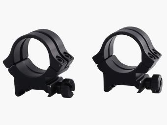 Weaver Quad-Lock 4X4 Anelli in stile Weaver nero opaco 25,4mm alto, BH 8,43mm