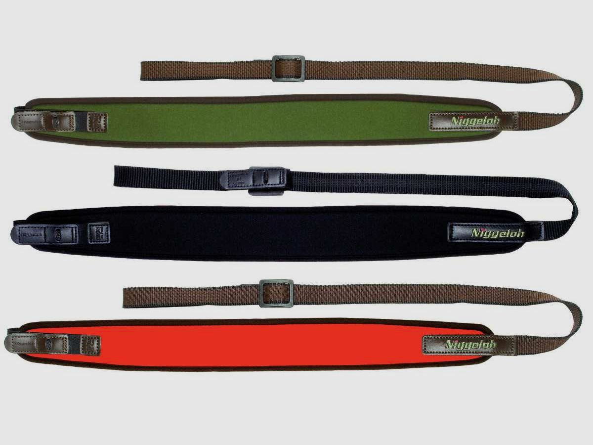 Padded neoprene sling for rifle - Niggeloh - Black, image 1 of 4