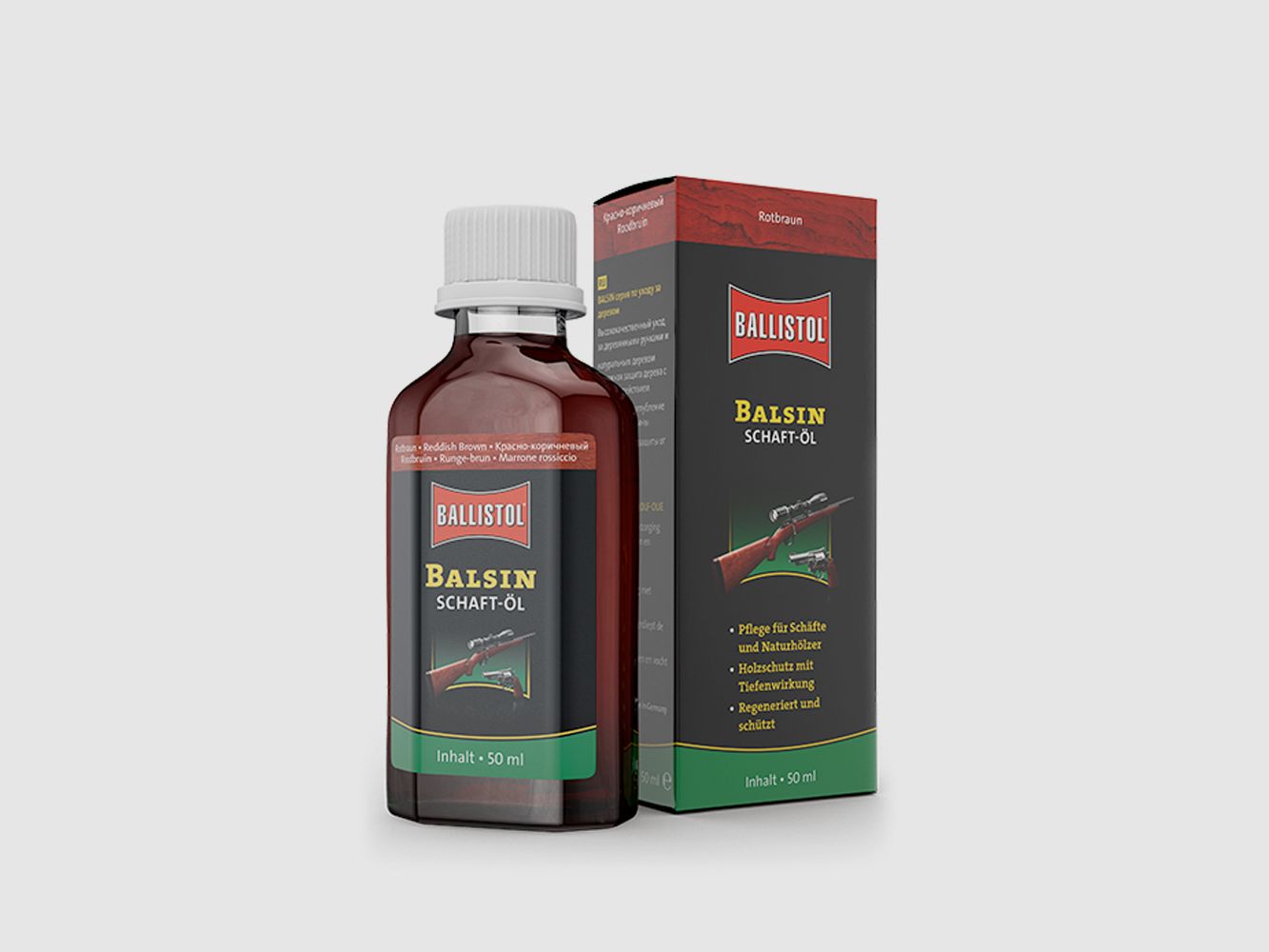 Balsin Schutzöl Reddish Brown 50 ml von Ballistol
