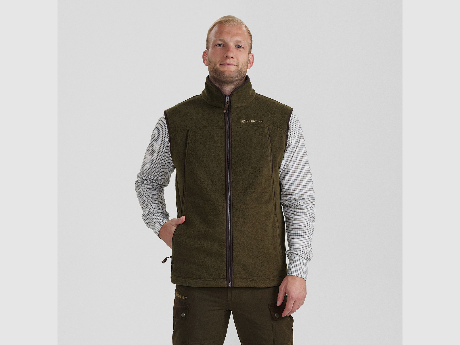 Deerhunter Eagle Fleece Vest Mens Tarmac Green XL