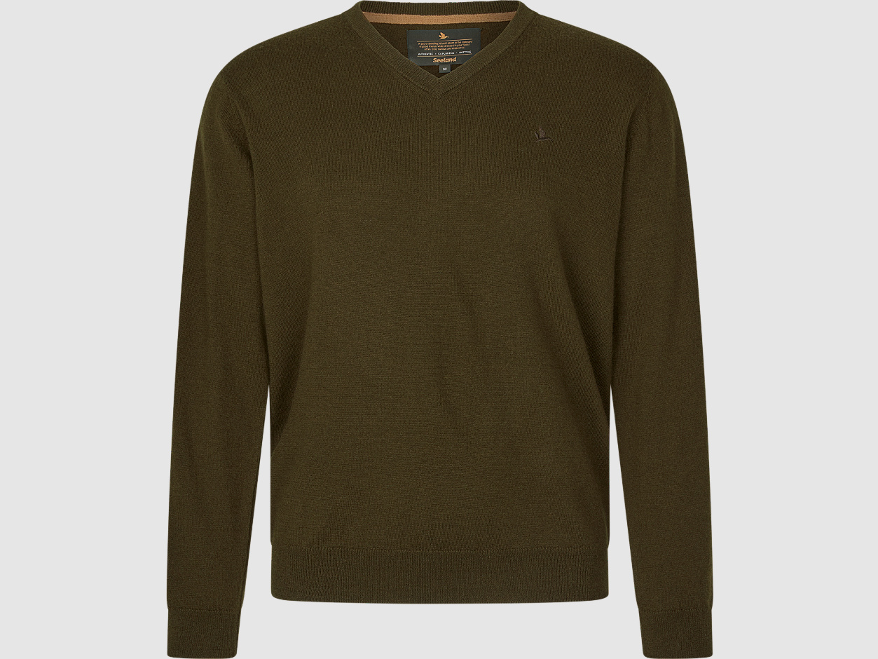 Seeland Pine V-Neck Sweater Men Light Pine XL
