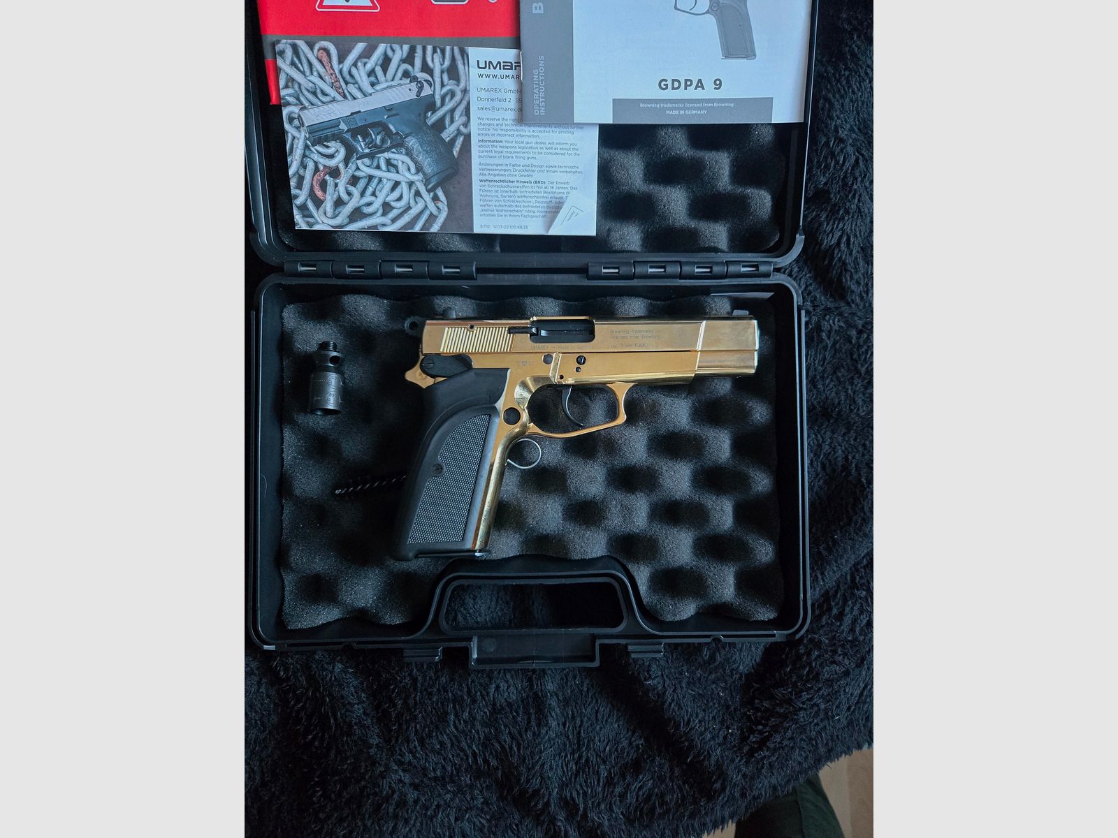 Browning GPDA9 Schreckschuss Pistole 9mm P.A.K. Gold