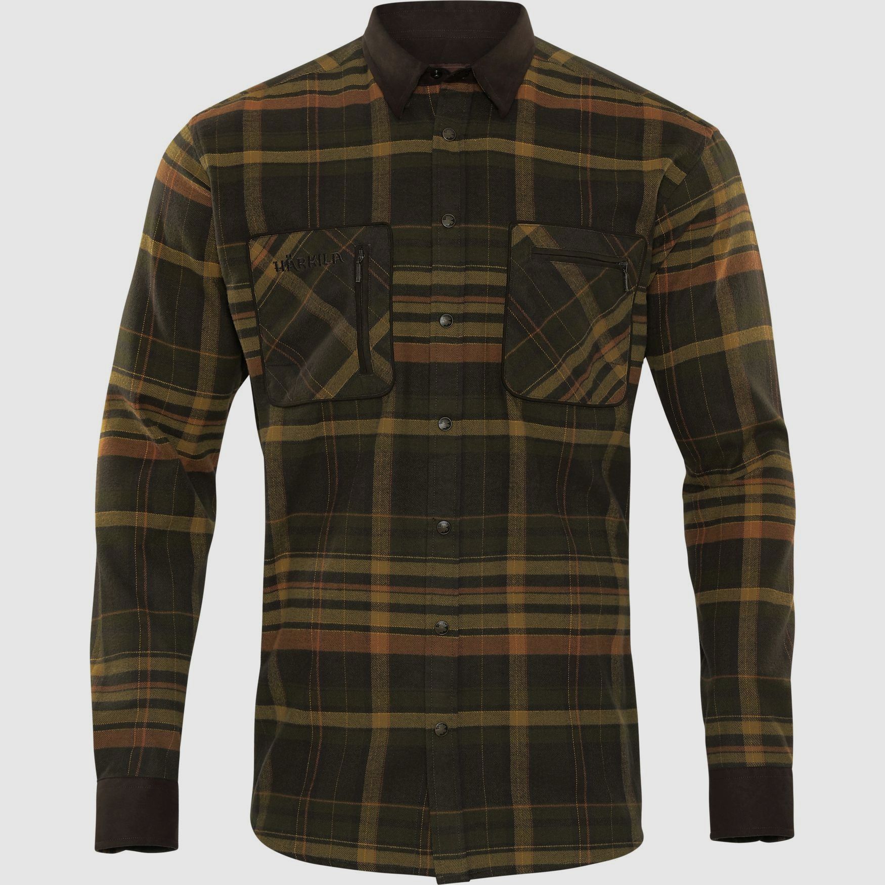 Härkila Pajala Shirt Men Green/Brown M