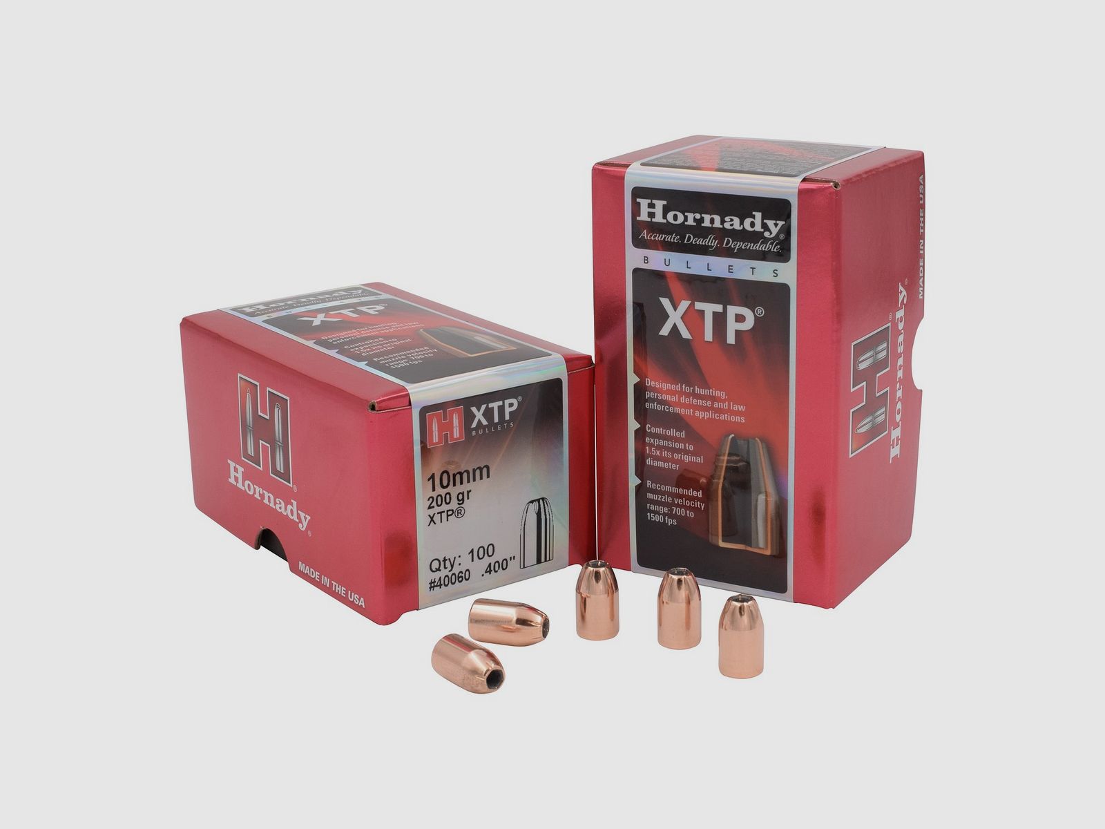 Hornady BULLETS 10MM/.400 200GR HP XTP – 100 pcs.
