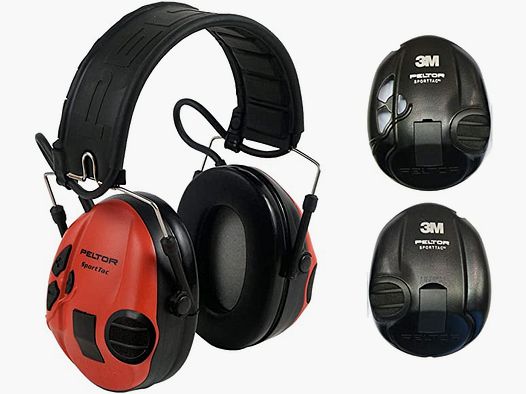 Cuffie elettroniche PELTOR SPORT TAC NERO/ROSSO