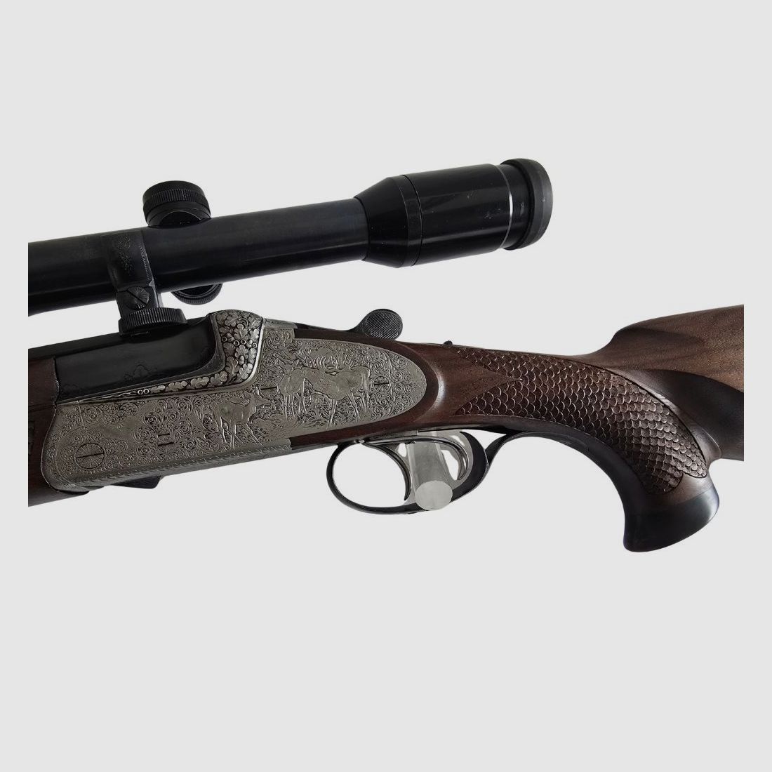 gebr. SODIA Bergstutzen mit lg. Seitenplatten und Schaftmagazin und montiertem SWAROVSKI Habicht 6x42S Abs. 7A, Zustand: Gut Kal. 5,6x50RMag., Bild 7 von 9