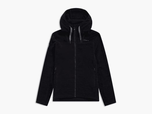 Bergans Hareid Fleece Hood Jacket Men Black L