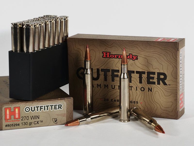 Hornady OUTFITTER CX .270 Winchester 130 grs 1 verpakking (20 schoten à 2,895 €*)