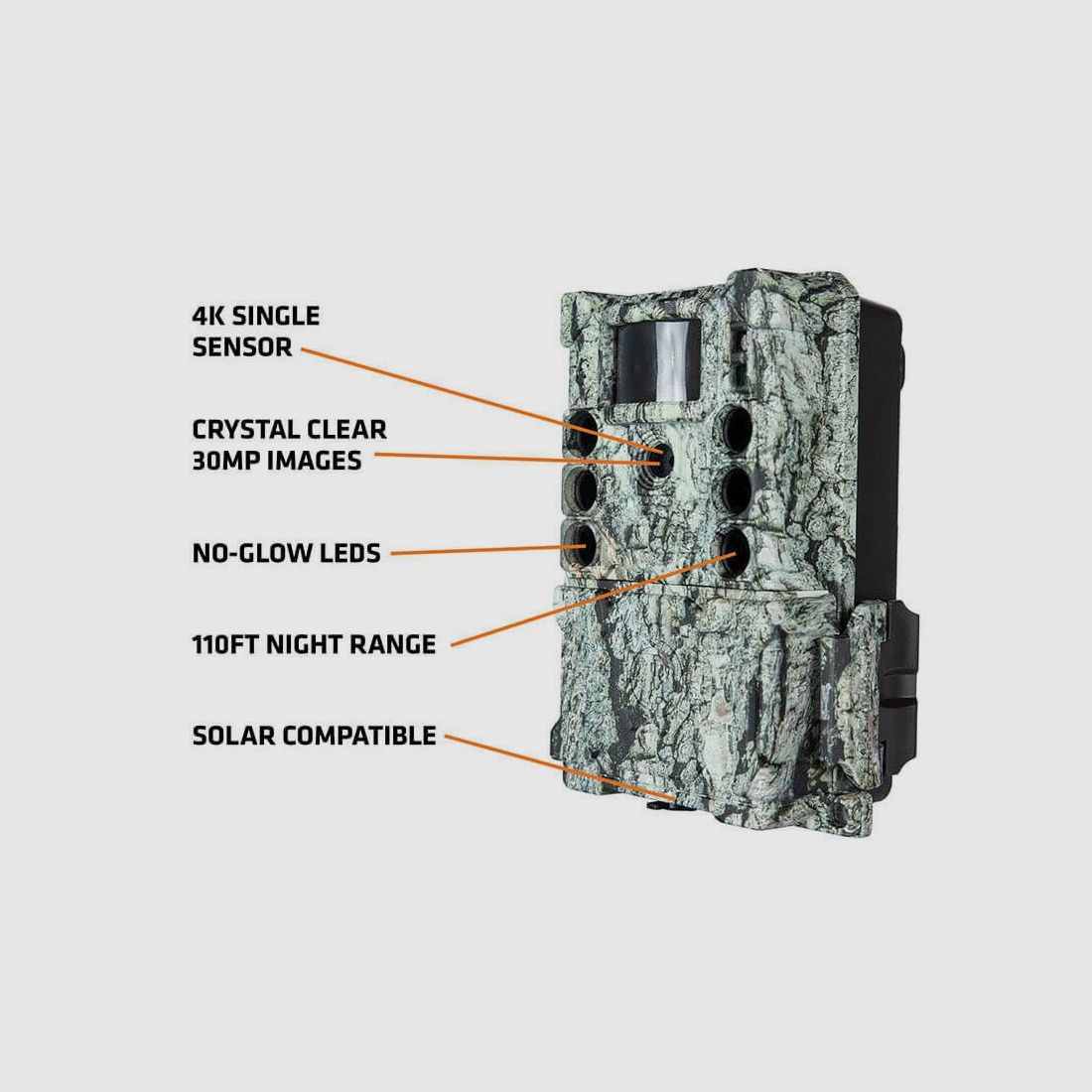 Caméra BUSHNELL Core S-4K No-Glow Camouflage Écorce, image 6 sur 12