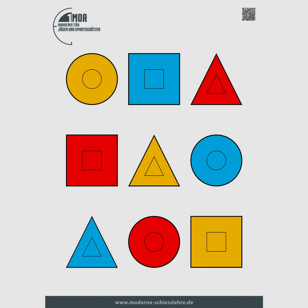 Dot Drill Schiescheibe Hochformat