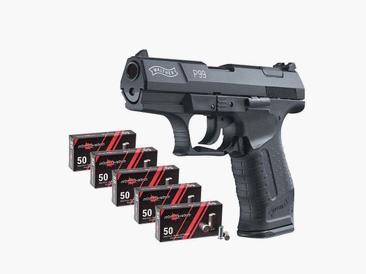 Walther P99 pistolet à blanc avec 250 cartouches à blanc