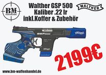 Walther GSP500 .22lr DISPONIBILE IMMEDIATAMENTE