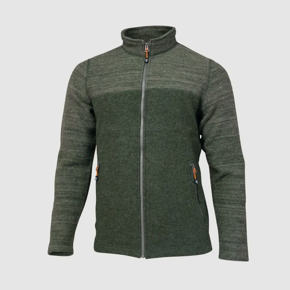 Ivanhoe Wolljacke Jon mit Stehkragen (Grün)