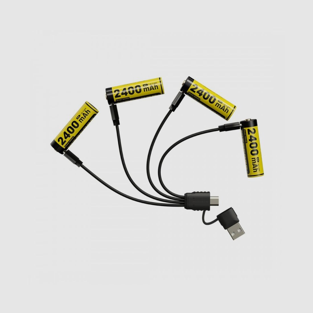 NITECORE WIEDERAUFLADBARE BATTERIEN 2400mAh USB-C VERPACKUNG 4 (NC-NH2400), Bild 4 von 11