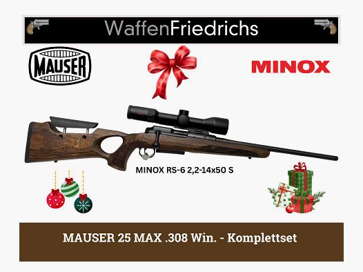 MAUSER 25 MAX Compleet Set - Waffen Friedrichs