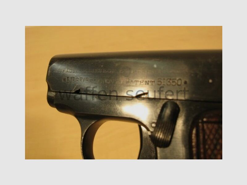 Liege Firearms Manufacturing Patent 51350 Pistol