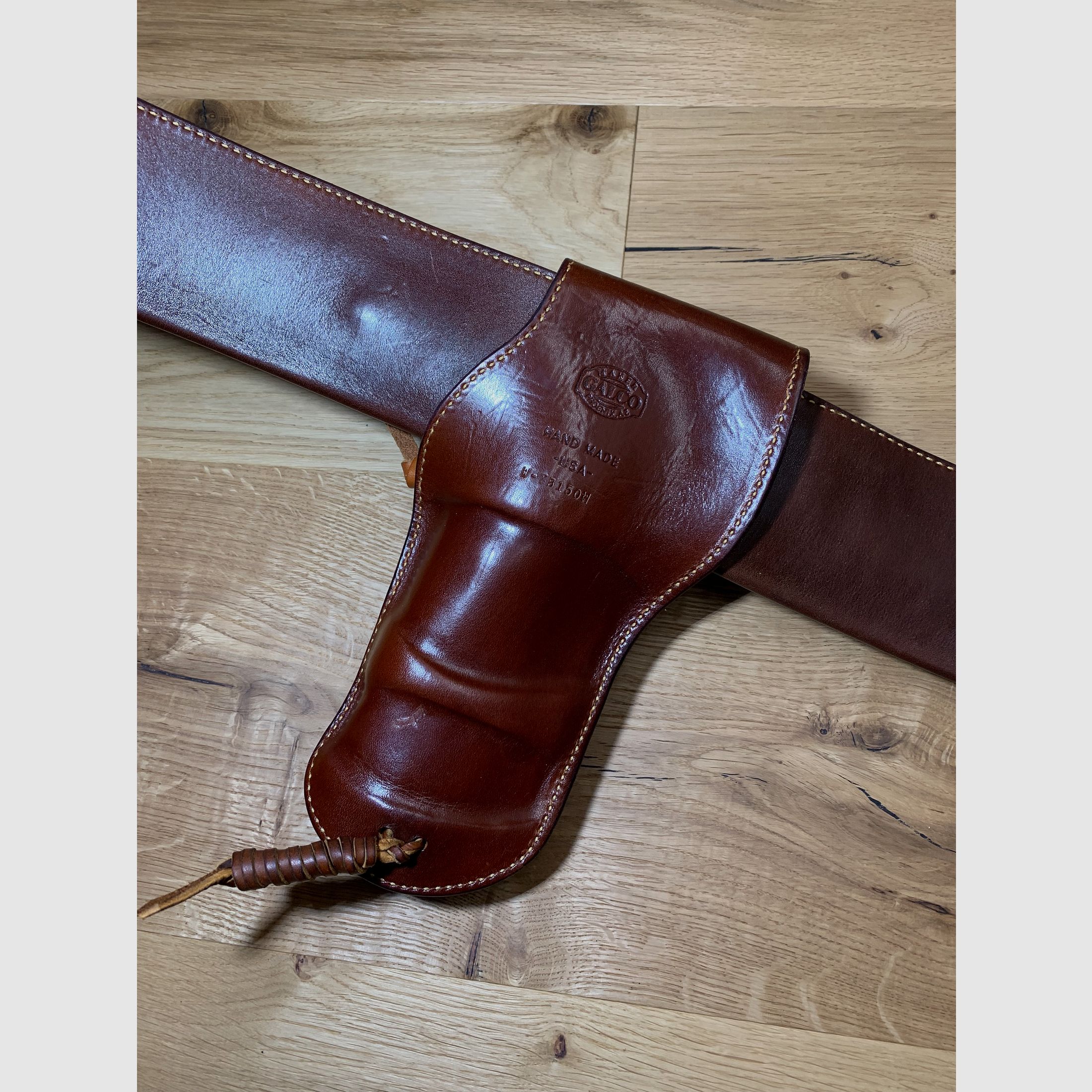 Galco Trail Boss Westerngürtel Holster Colt SAA, Ruger Vaquero, OHNE Revolver, OHNE Patronen 