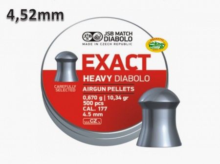 JSB Bullets EXACT HEAVY DIABOLO cal. 4.52 mm - 0.670 gr.