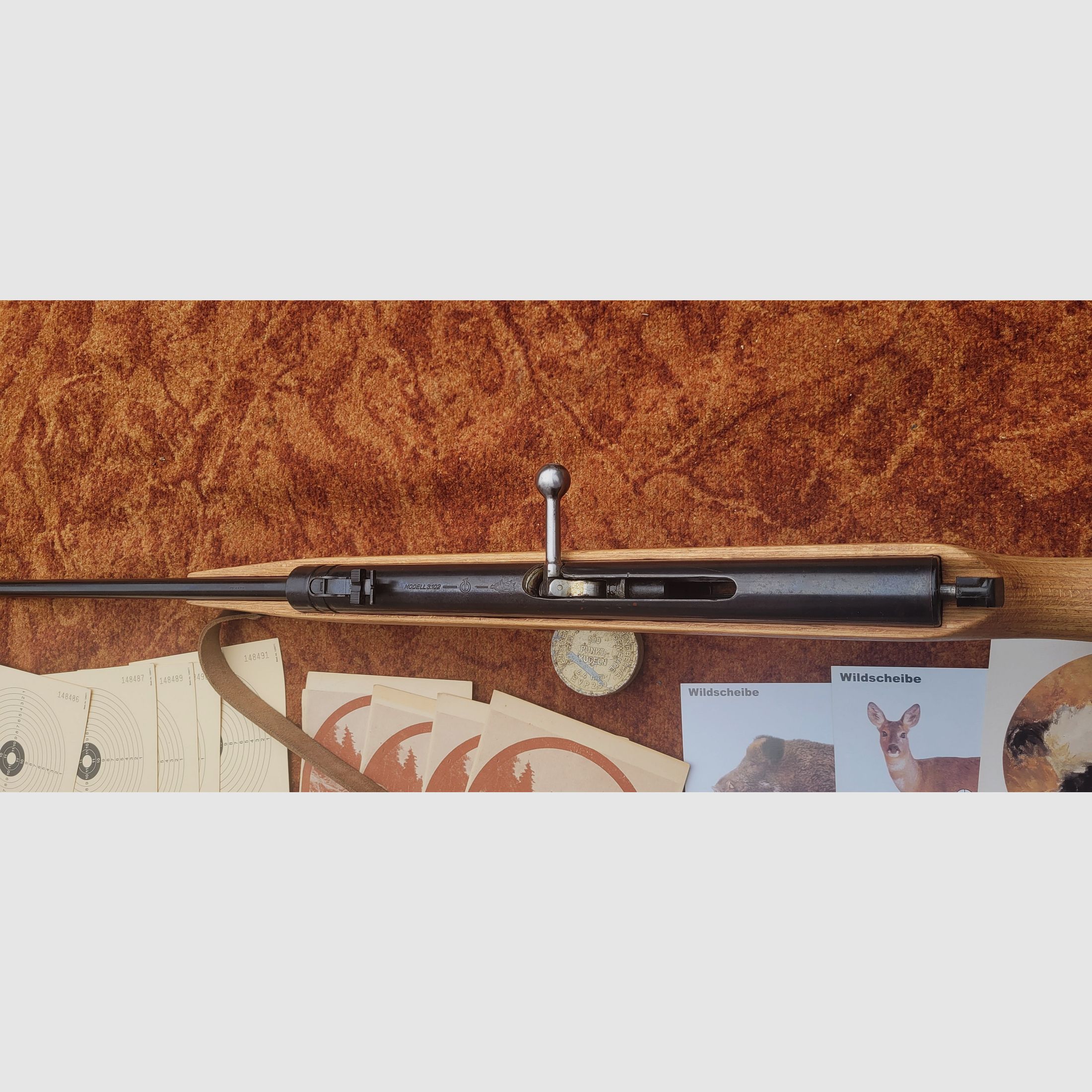 Luftgewehr mit Magazin, Modell Haenel 3.102