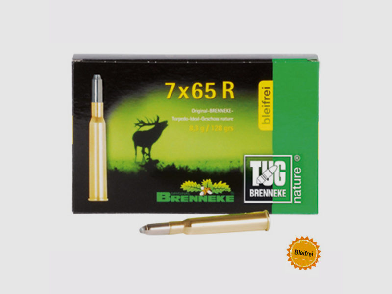 Brenneke 7x65 R 128GR TUG nature+ 20 patronen